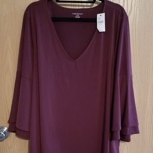 Lane Bryant Maroon Blouse